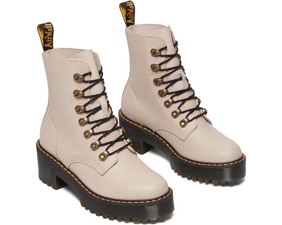 

Ботинки Dr. Martens Leona, цвет Vintage Taupe Smooth