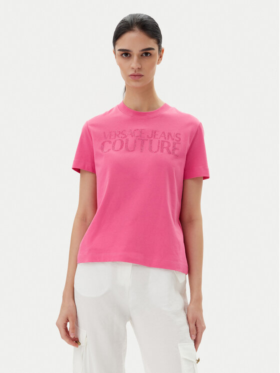 

Футболка обычного кроя 78HAHS04 Versace Jeans Couture, розовый