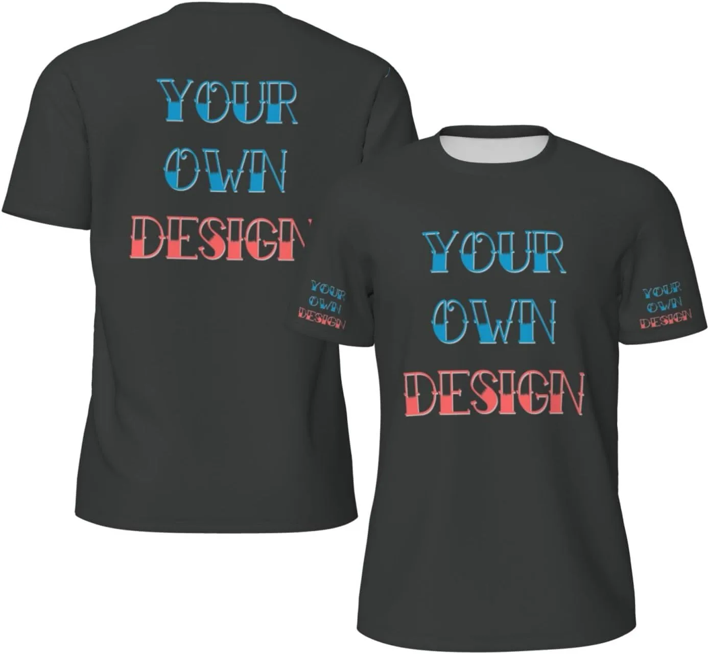 

Футболка Custom с принтом на 4 сторонах