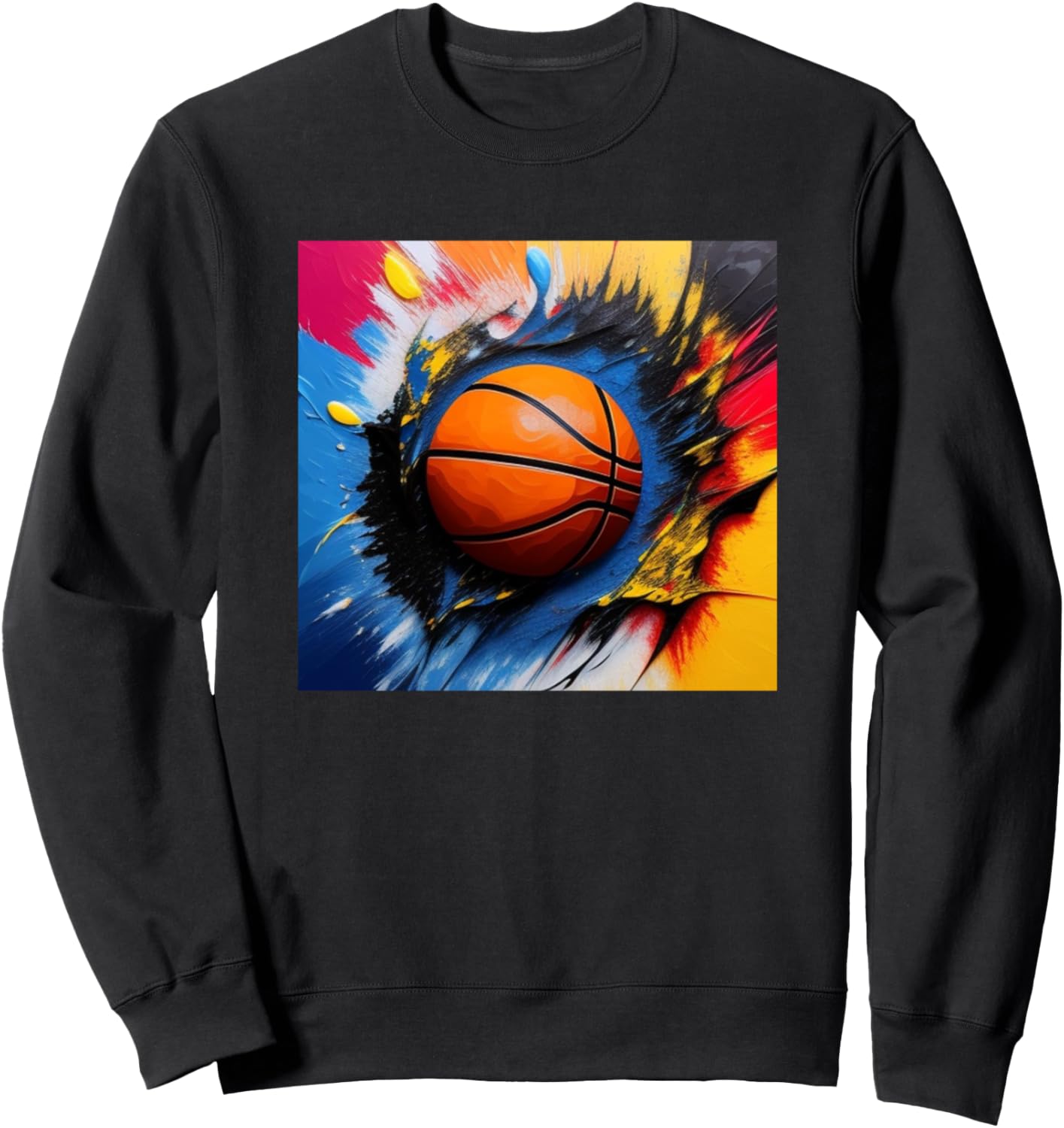 

Яркая толстовка для любителя баскетбола Basketball - Sport Gift Men Women Kids Boys Girls, черный