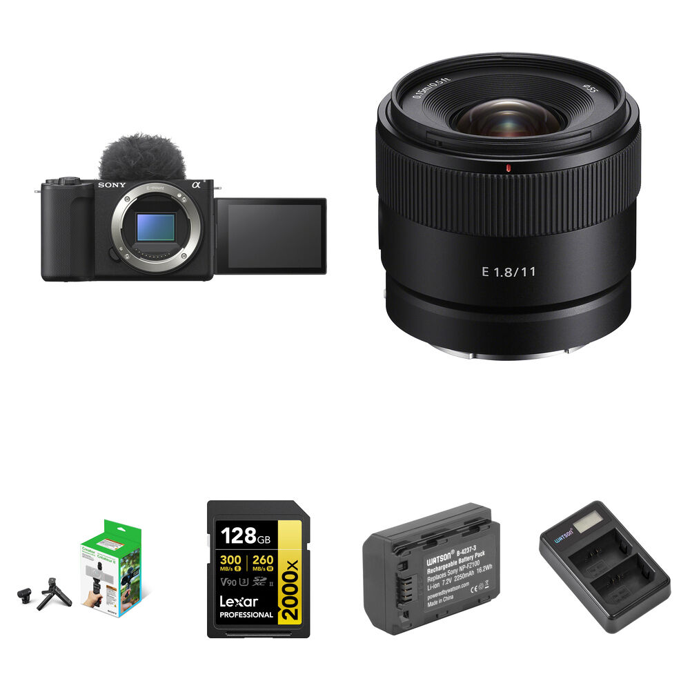 

Беззеркальная камера Sony ZV-E10 II Mirrorless Camera with 11mm f/1.8 Lens and