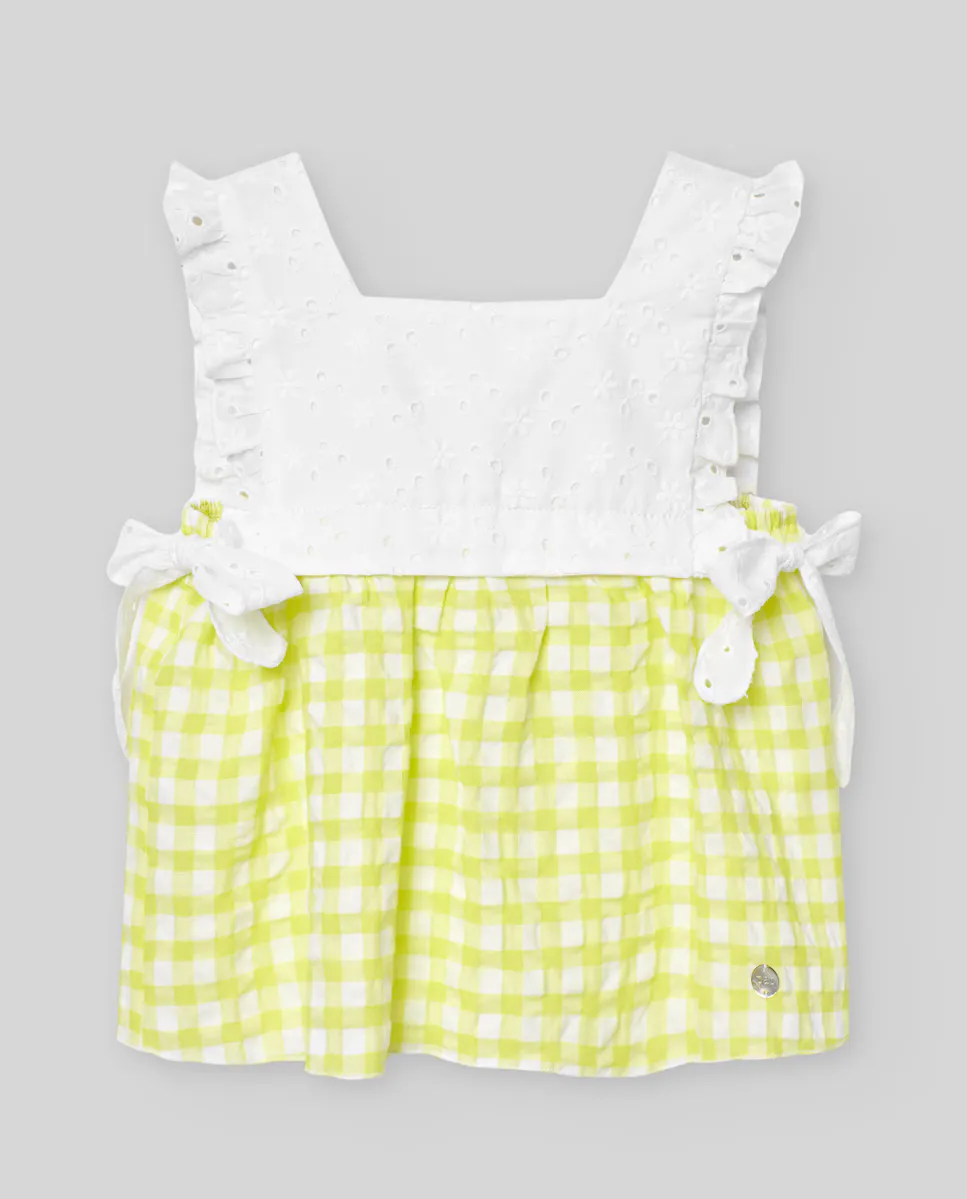 

Платье для девочки в сочетании с бантами Top PAZ Rodríguez, жёлтый