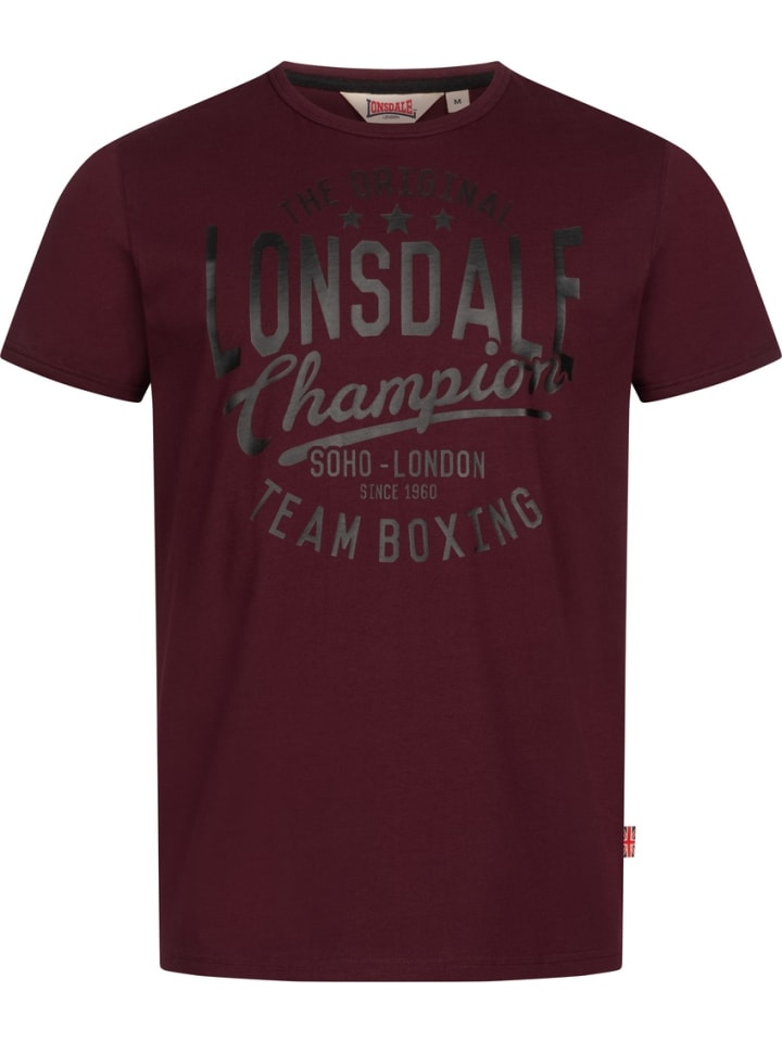 

Футболка Harehills Herren T-Shirt normale Passform Lonsdale, красный