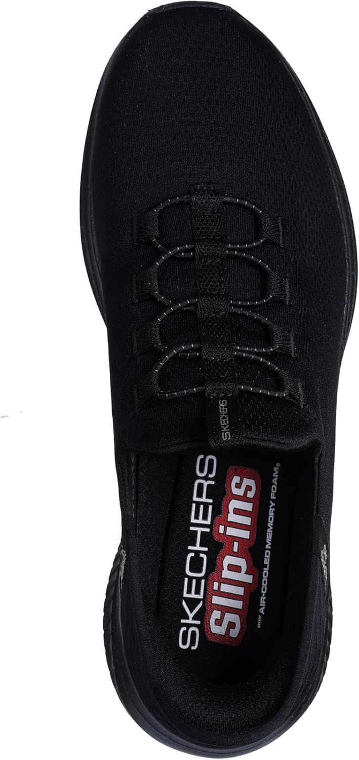Мужские кроссовки Skechers Ultra Flex 3.0 с мгновенной посадкой без застежек, черный — фото 3