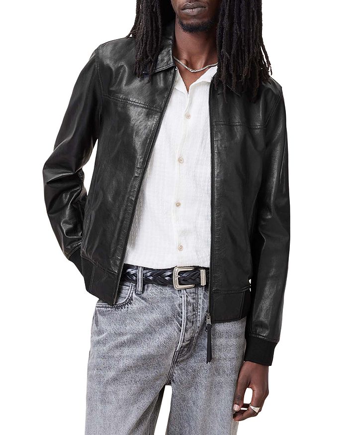 

Кожаная куртка Gen ALLSAINTS, черный