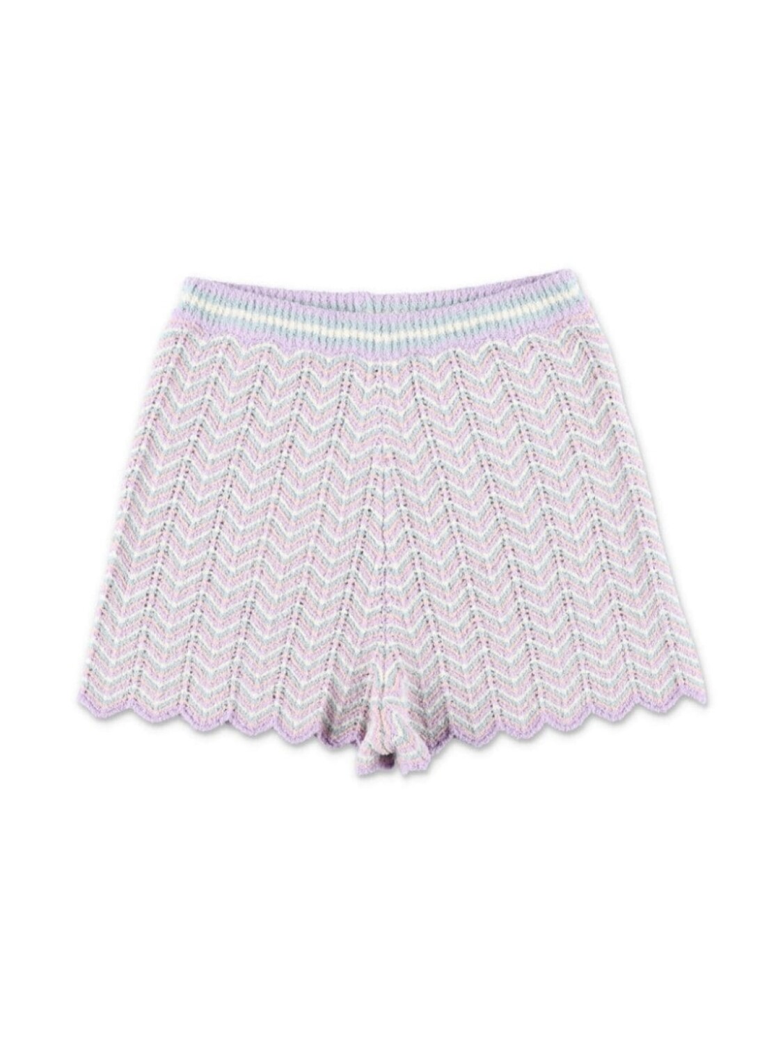 

ZIMMERMANN Kids полосатые трикотажные шорты, нейтральный цвет