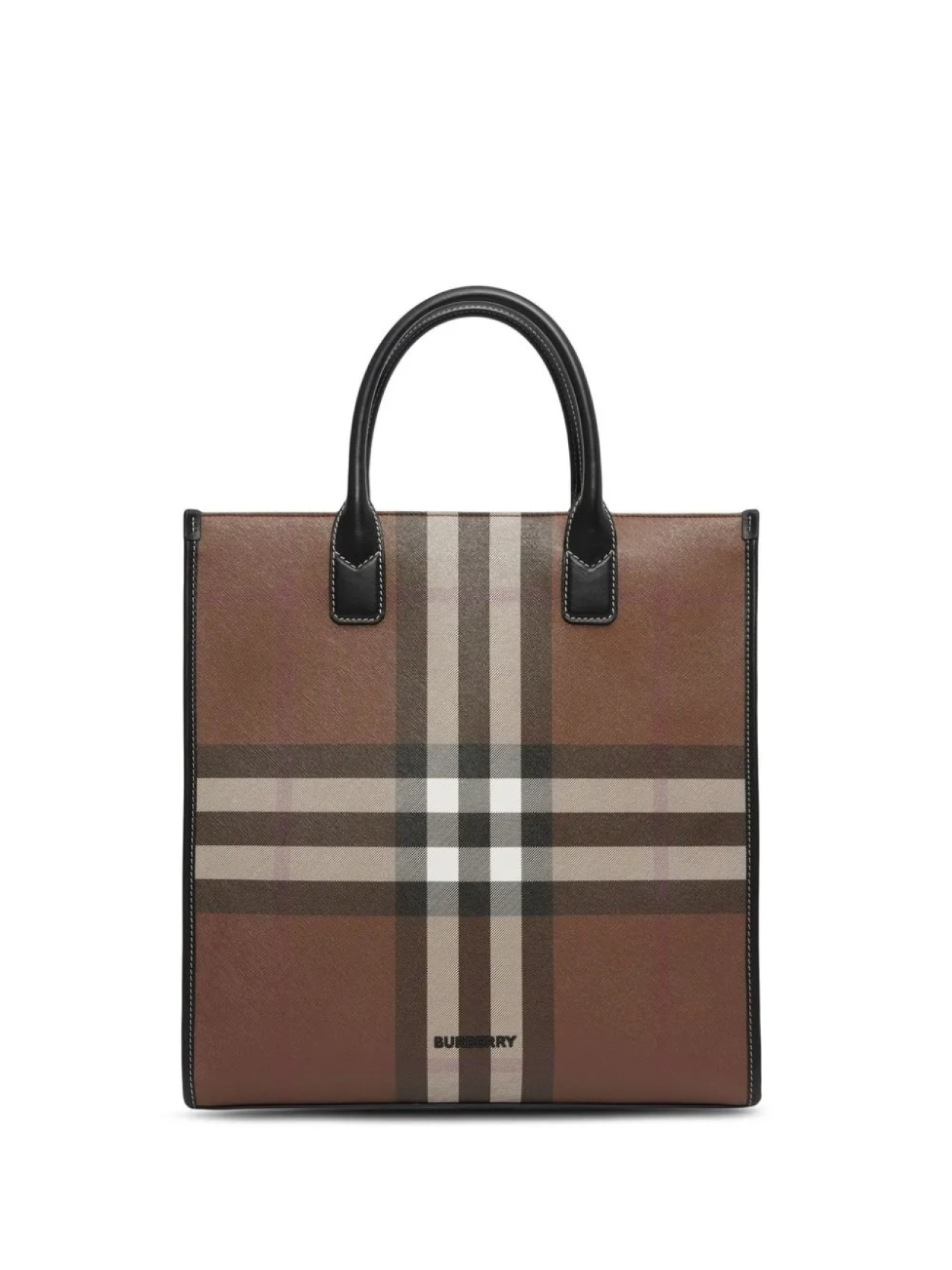 

Burberry сумка-тоут в клетку Exaggerated Check, коричневый