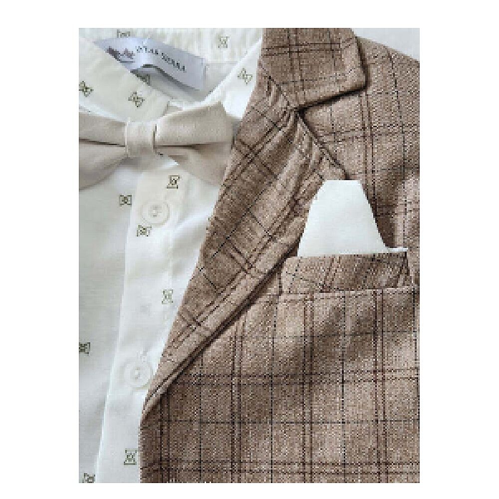 

Куртка, рубашка на пуговицах с длинными рукавами и брюки для маленьких мальчиков: деловой костюм из 3 предметов WEAR SIERRA, синий