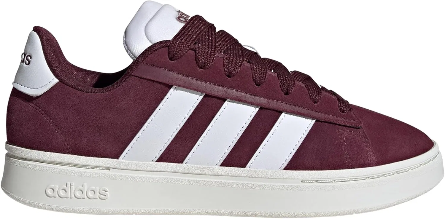 Кроссовки мужские Adidas Grand Court Alpha, Maroon/White/Maroon — фото 2