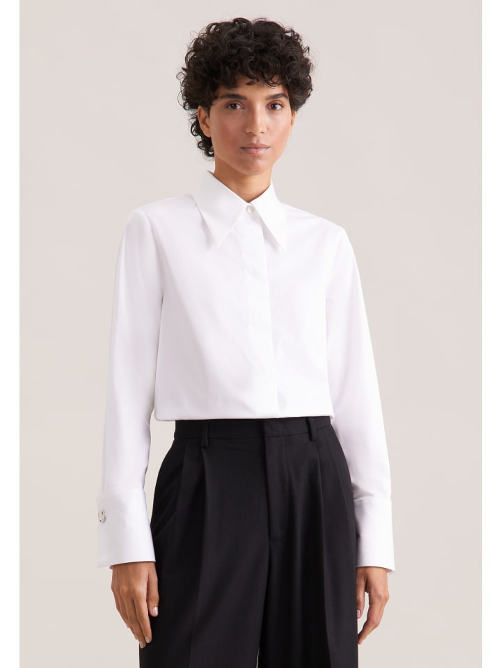 

Seidensticker Классическая блузка прямого кроя белого цвета