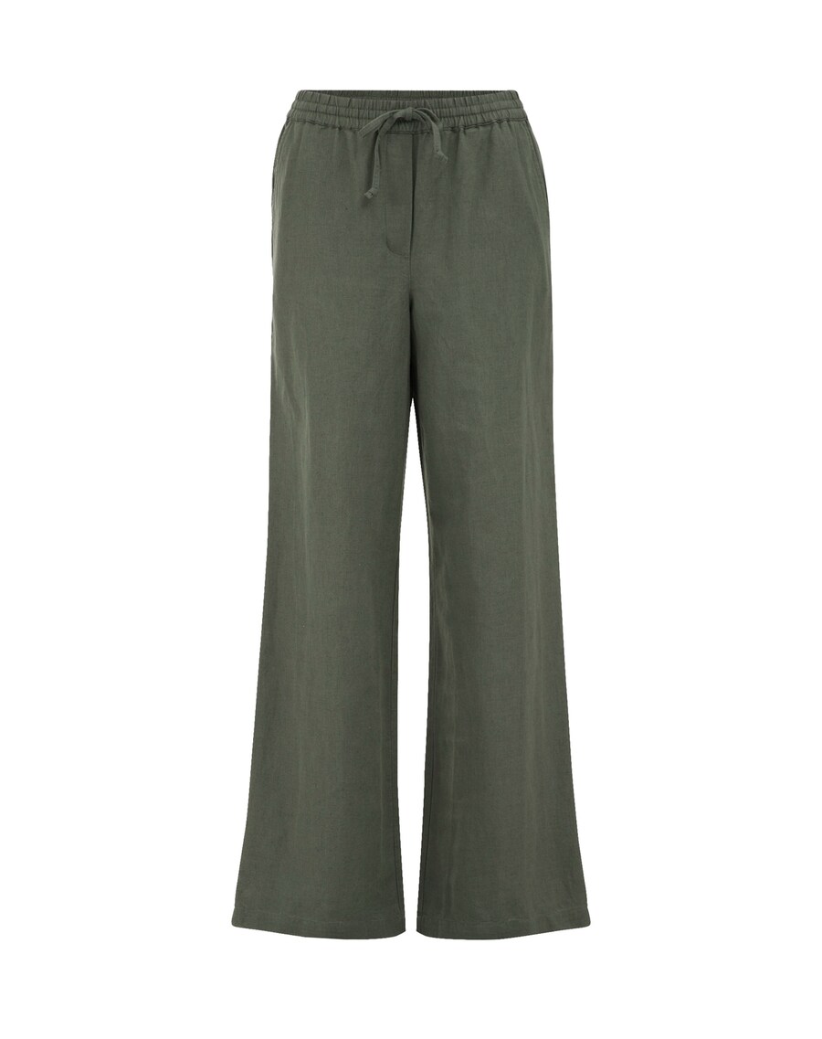 

Широкие брюки WE Fashion, цвет Green/Khaki