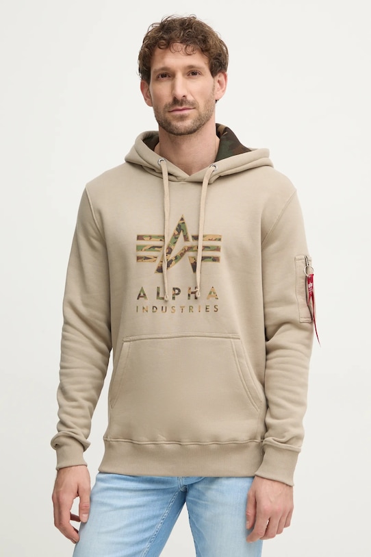 

Толстовка Alpha Industries, бежевый