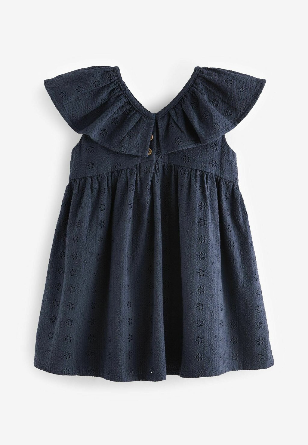 

Дневное платье Broderie Regular Fit Next, темно-синее