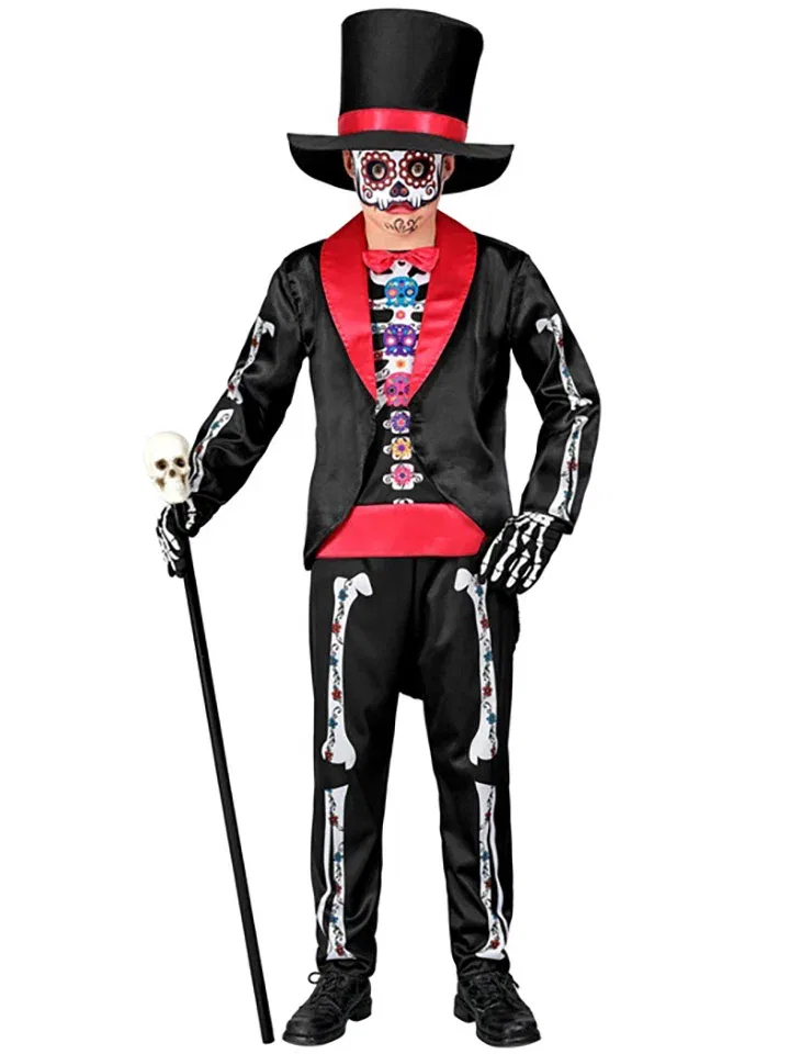 Костюм Dia de los Muertos Widmann, черный/красный