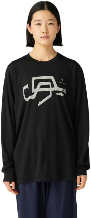 

Футболка с длинным рукавом Snow Peak SPF-TS-25AU901 SP с графическим логотипом, сшитая по индивидуальному заказу, с длинным рукавом, мужская, женская, черный