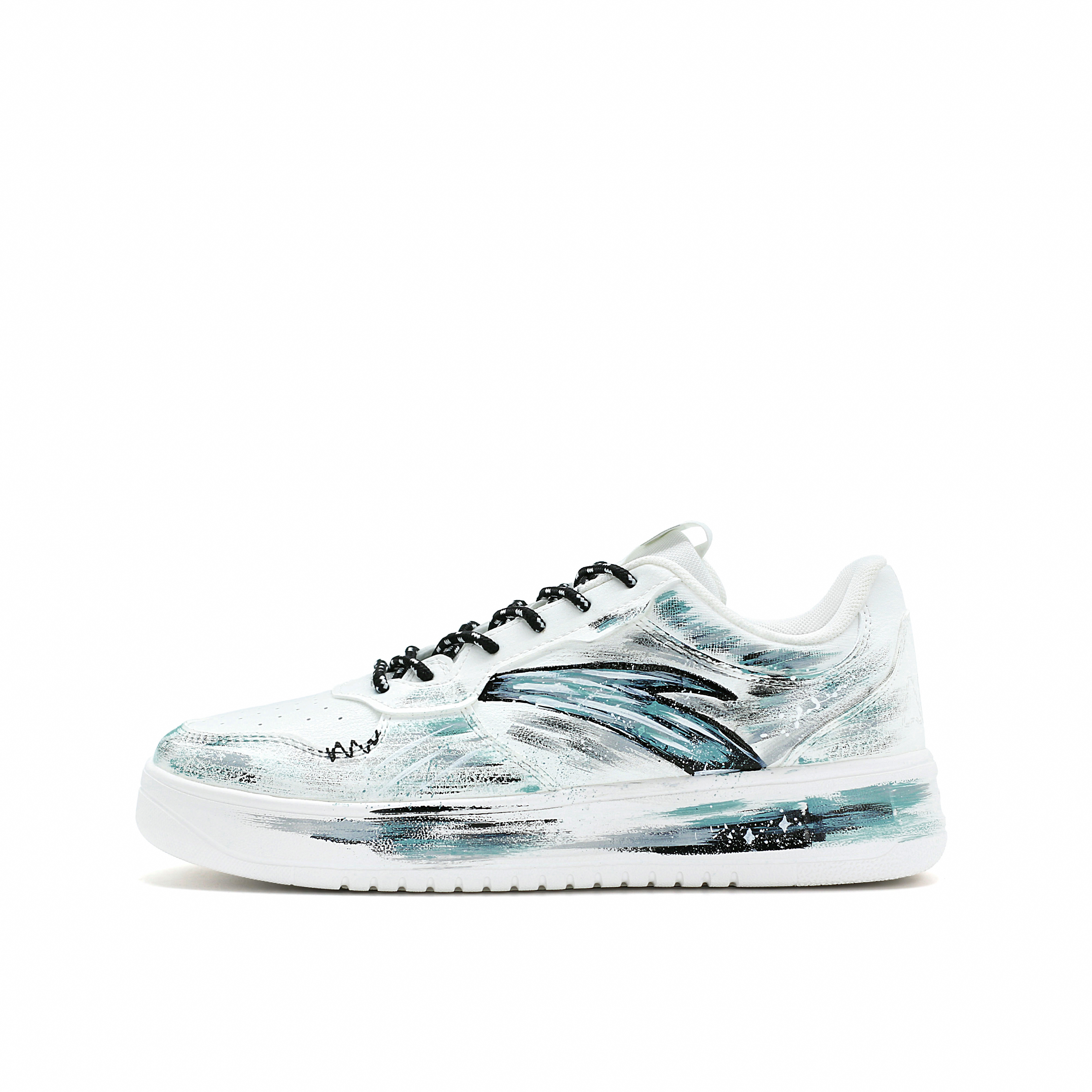 

ANTA Свободные, нескользящие, износостойкие и сбалансированные низкие кроссовки для скейтбординга, мужские, павлинье-синие