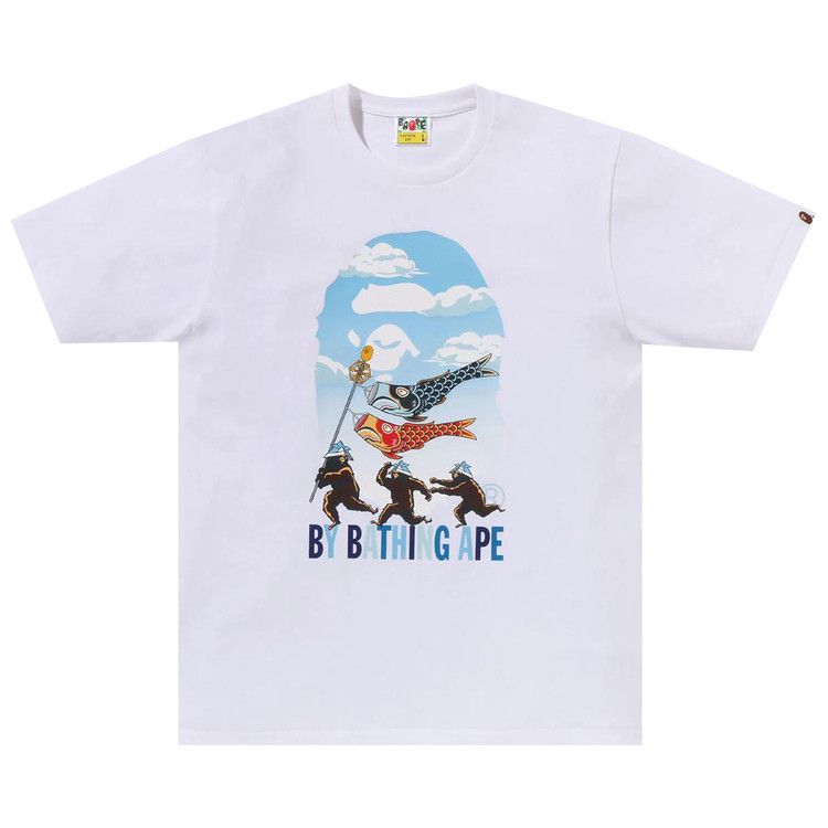 

Футболка BAPE Carp Streamer By Bathing Ape Tee, White
