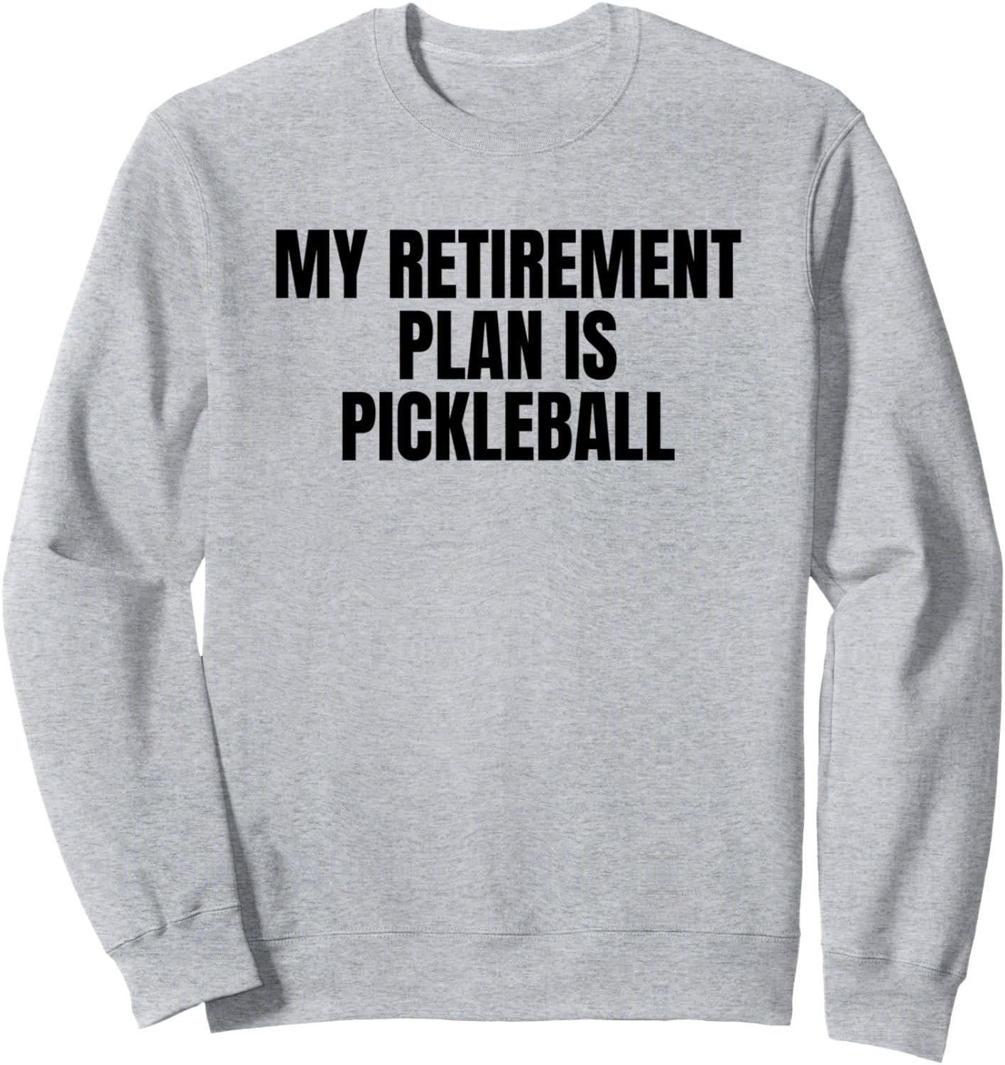 

Мой план выхода на пенсию: Милая забавная толстовка с приколом для фаната пиклбола Four1Nine Pickleball Official, серый