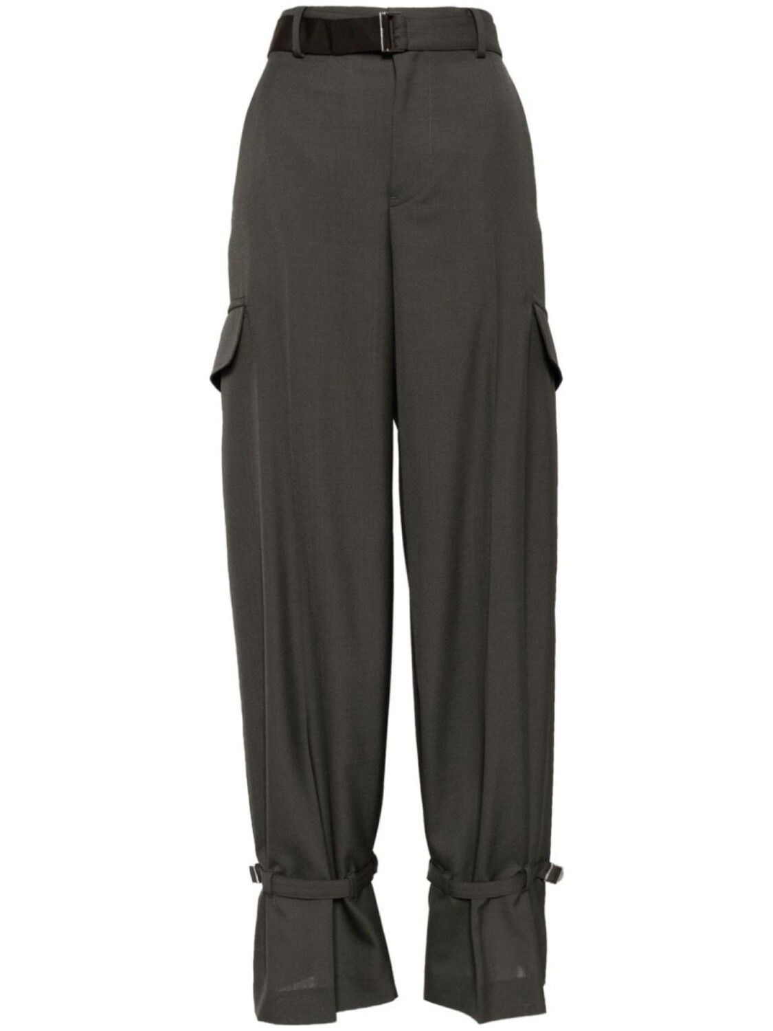 

Sacai спортивные штаны с поясом, зеленый