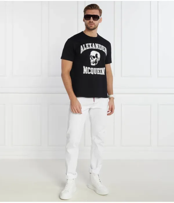 Футболка oversize fit Alexander Mcqueen, черный — фото 2