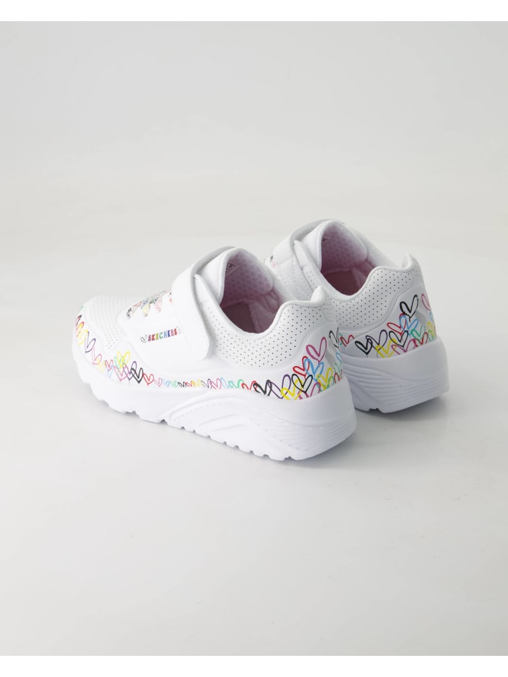 Skechers Белые кроссовки на липучках — фото 3