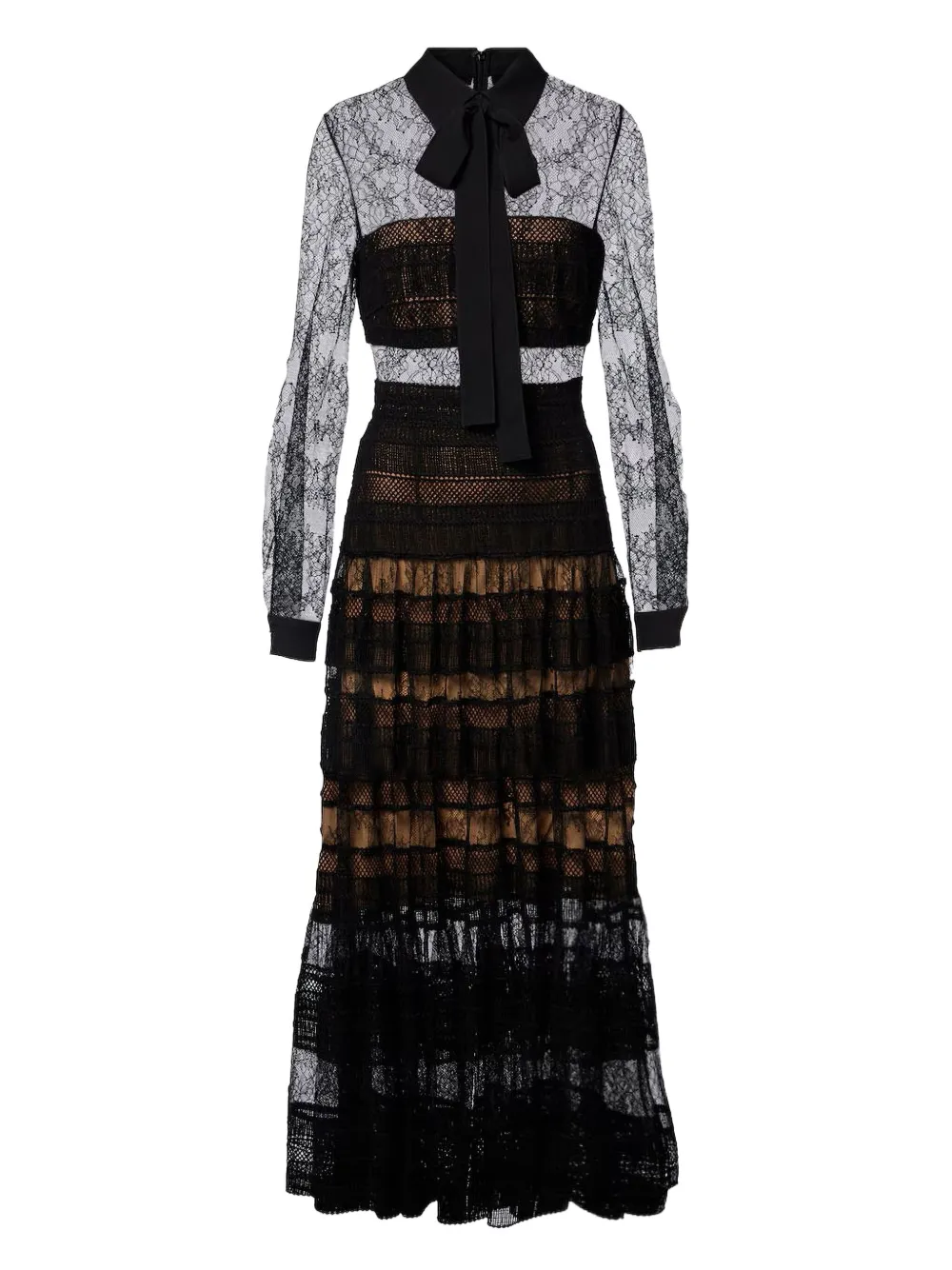 

Платье миди с кружевом Elie Saab