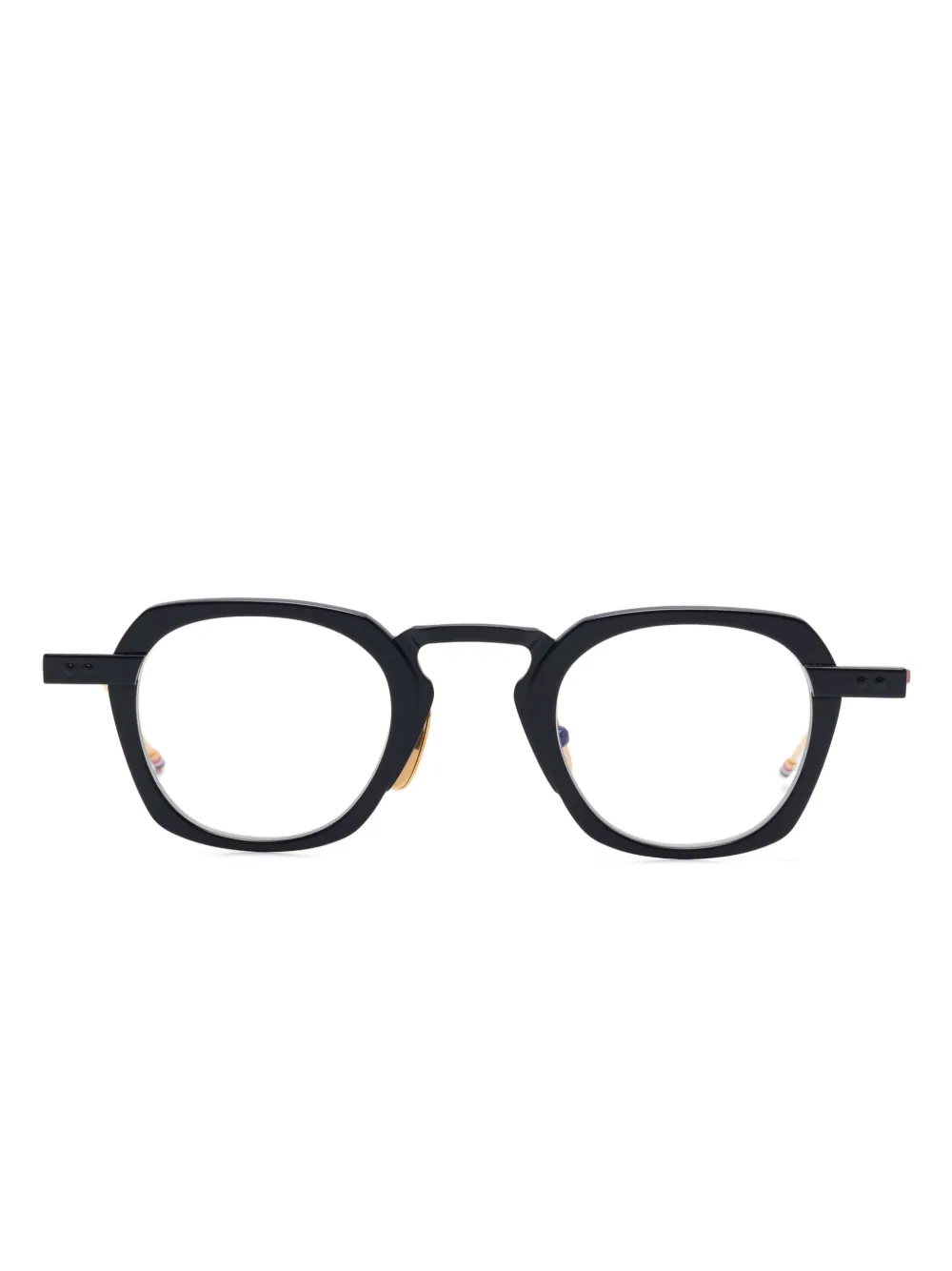 

Очки в геометричной оправе Thom Browne Eyewear, синий