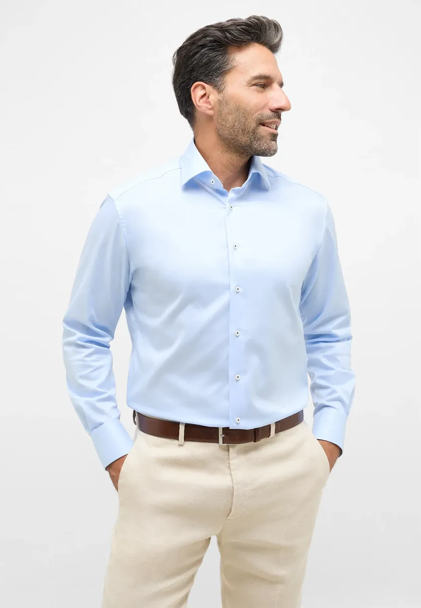 

Рубашка Eterna с длинными рукавами "MODERN FIT", голубой