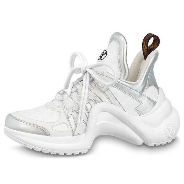 Кроссовки lv archlight sneakers 'white mini monogram silver' Louis Vuitton, белый