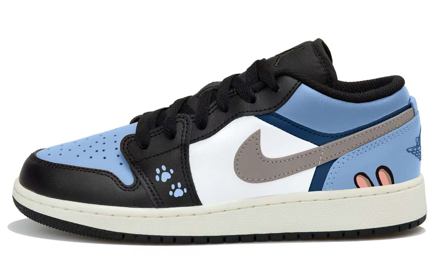 

Jordan Air 1 Low top Vintage баскетбольные кроссовки Unisex черный синий серый