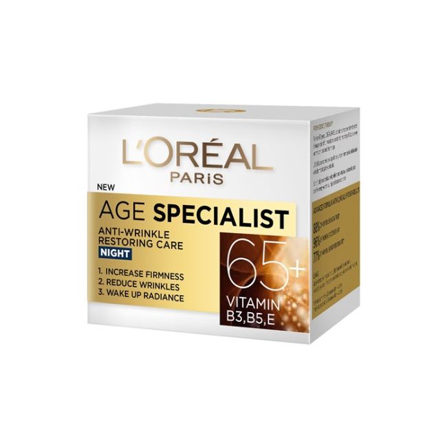 

L'Oreal age expert 65+ ночной крем для лица L'oreal Paris, 50 мл