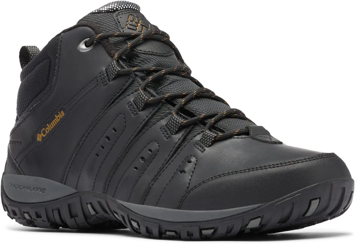 Мужские водонепроницаемые походные ботинки Columbia Woodburn 2 Chukka Omni-Heat, Black Goldenrod