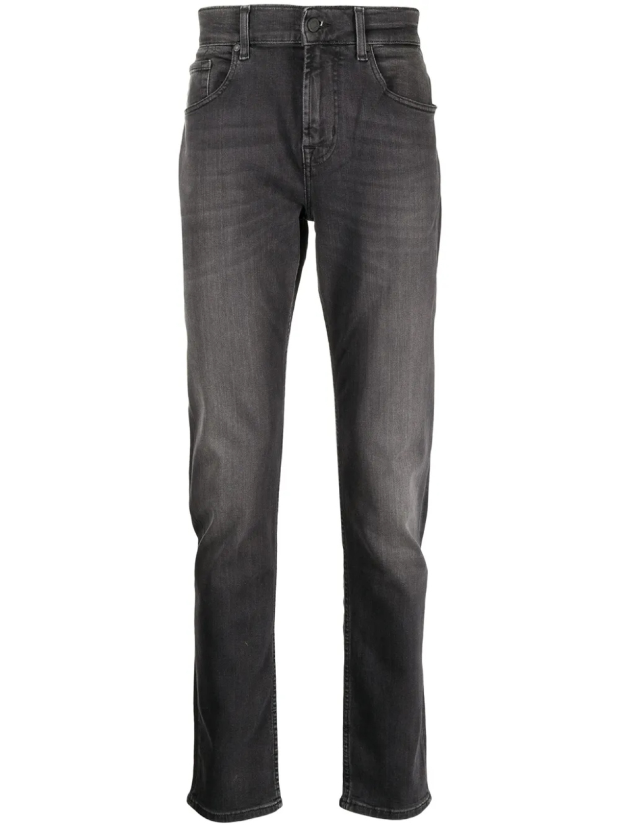 

7 For All Mankind джинсы скинни с эффектом потертости, черный