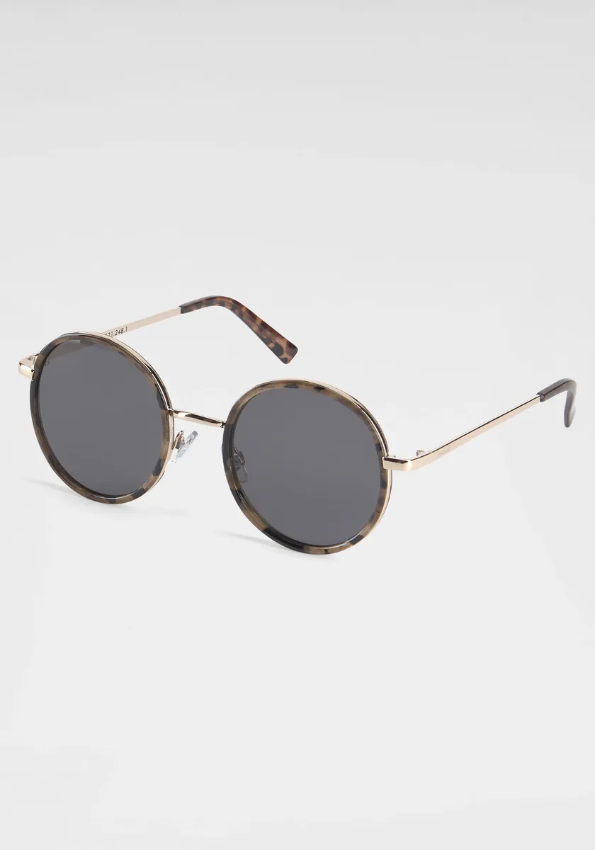 

Подиумные очки, солнцезащитные очки в стиле ретро, ​​звериный вид Catwalk Eyewear, коричневый