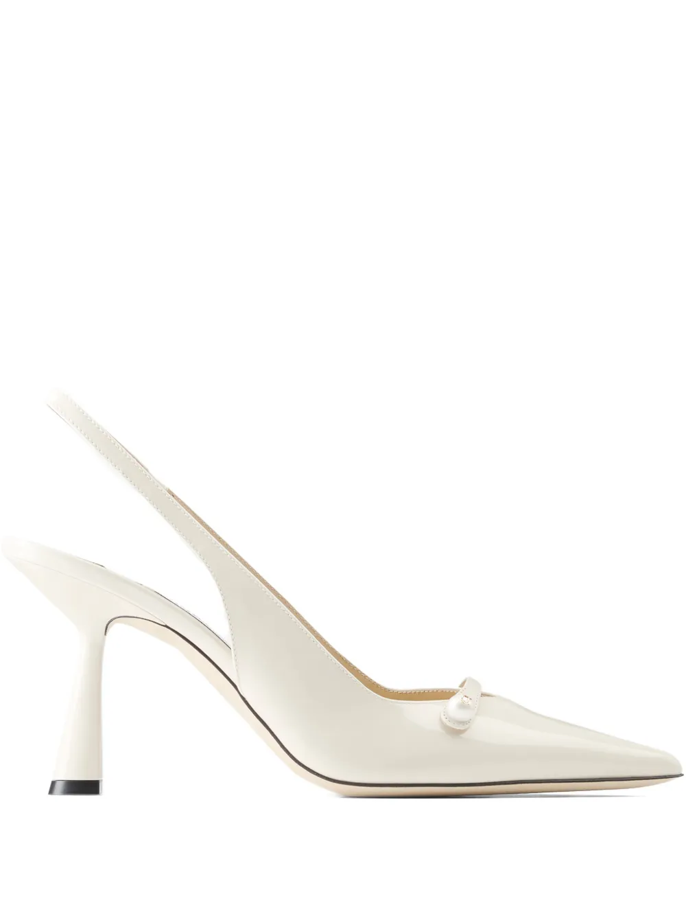 Туфли Amita 85 с ремешком на пятке JIMMY CHOO, нейтральный