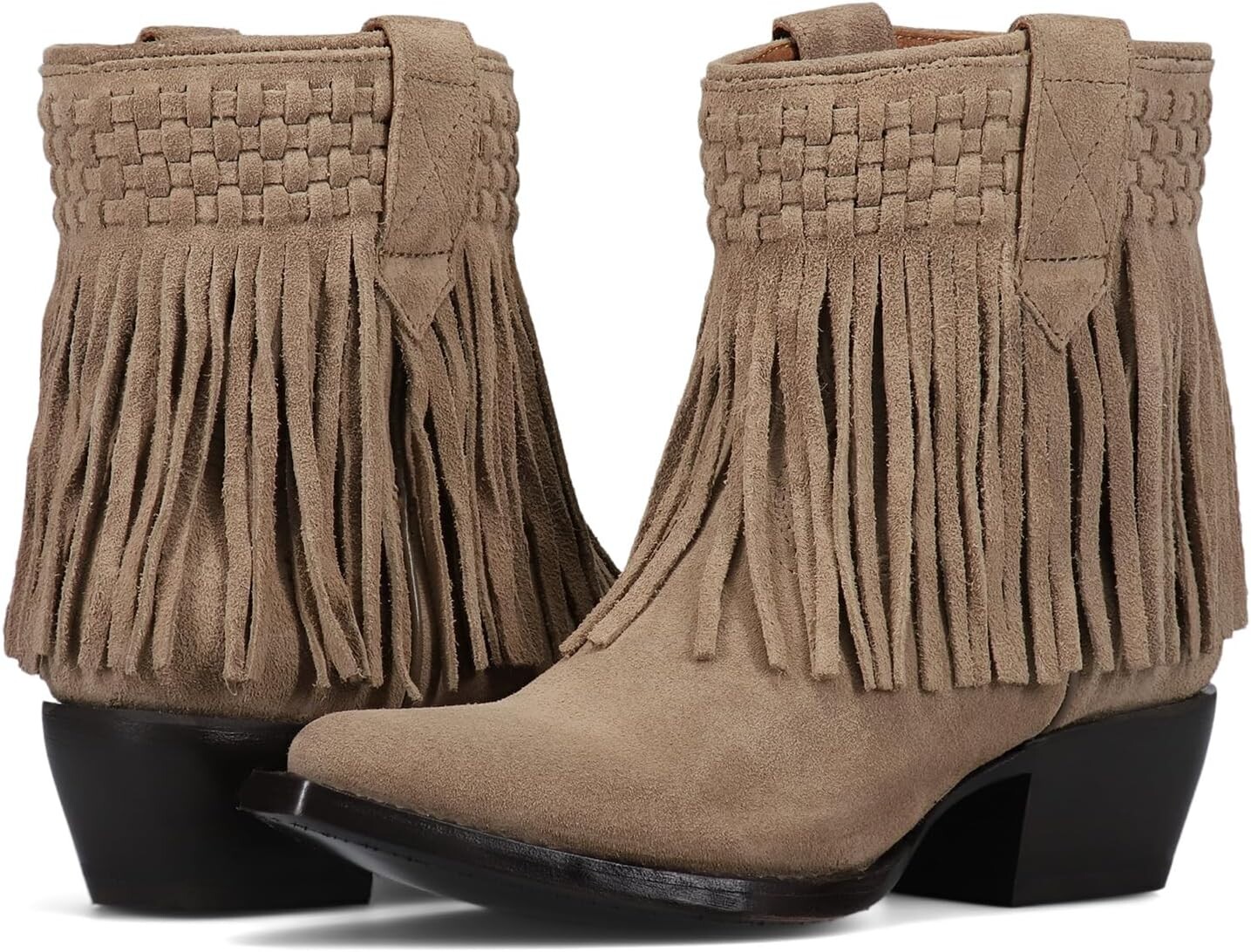

Ботинки Frye Sacha Short Fringe Bootie, цвет Taupe