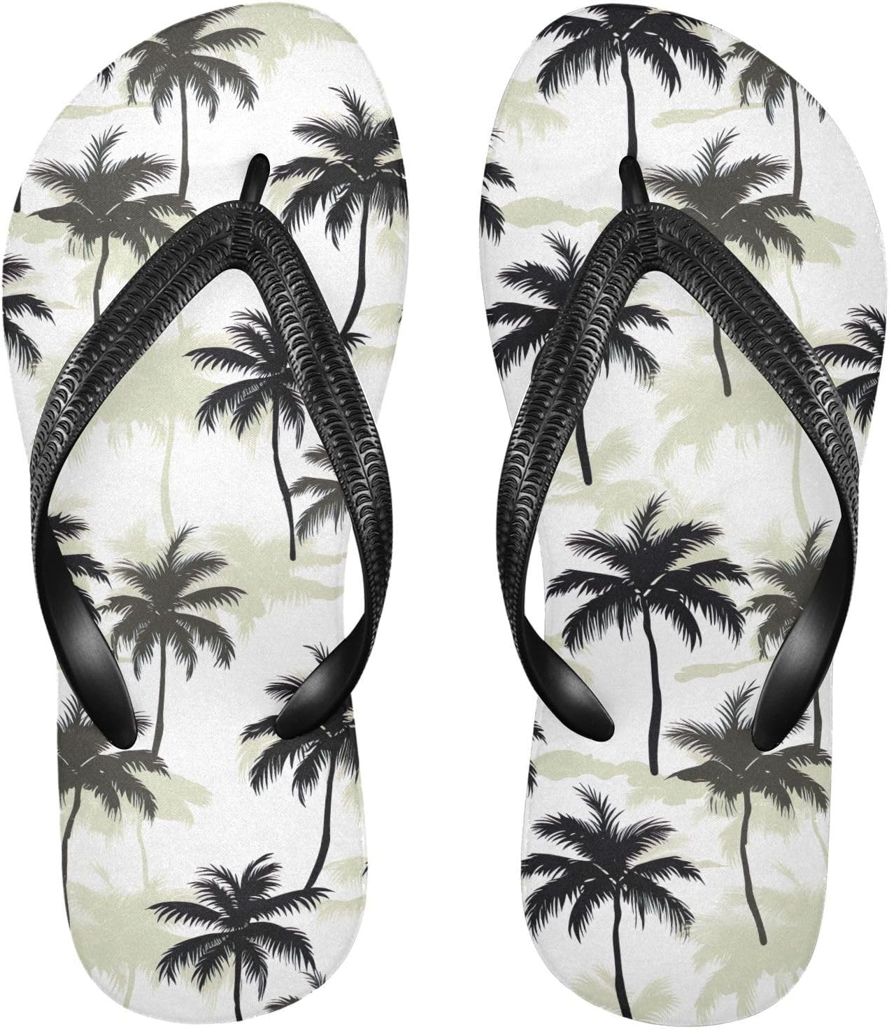 

Сланцы SPRIPORT с силуэтом тропической пальмы для женщин и мужчин, удобные повседневные шлепанцы с мягкой стелькой и противоскользящей резиновой подошвой, сандалии для прогулок по пляжу летом, Multicoloured
