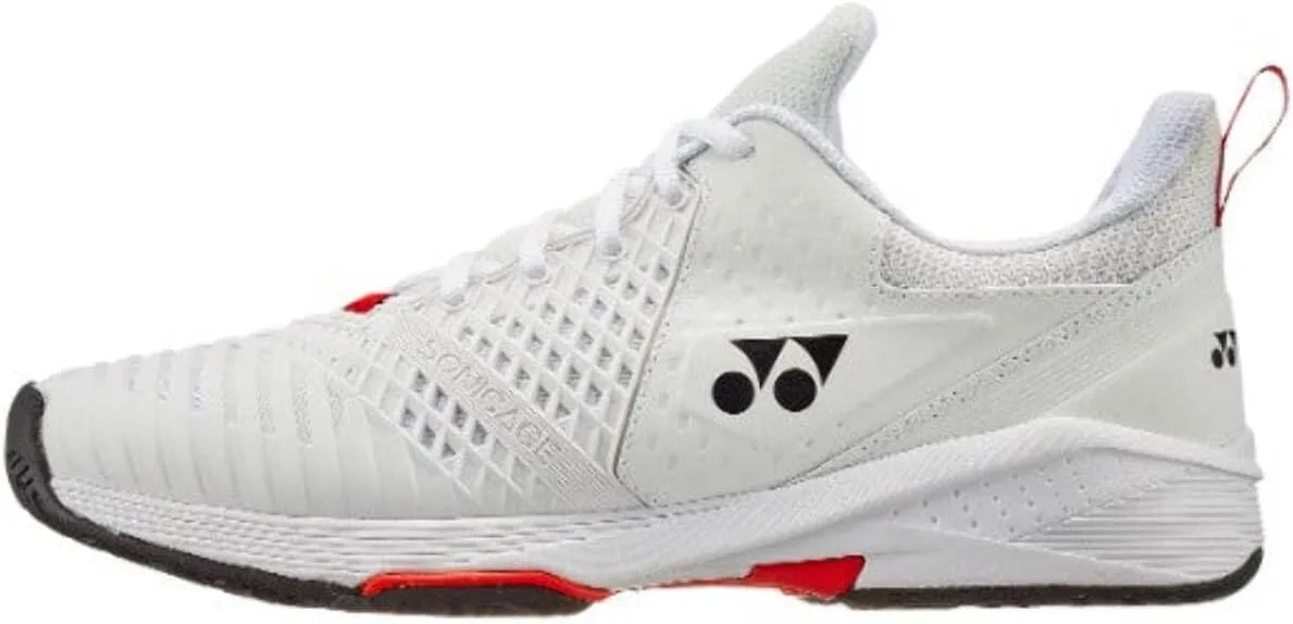 Мужские теннисные кроссовки YONEX Sonicage 3, черные, цвета салата — фото 3