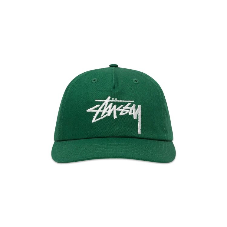 

Бейсболка Stussy Big Stock Mid Depth Cap, зеленый