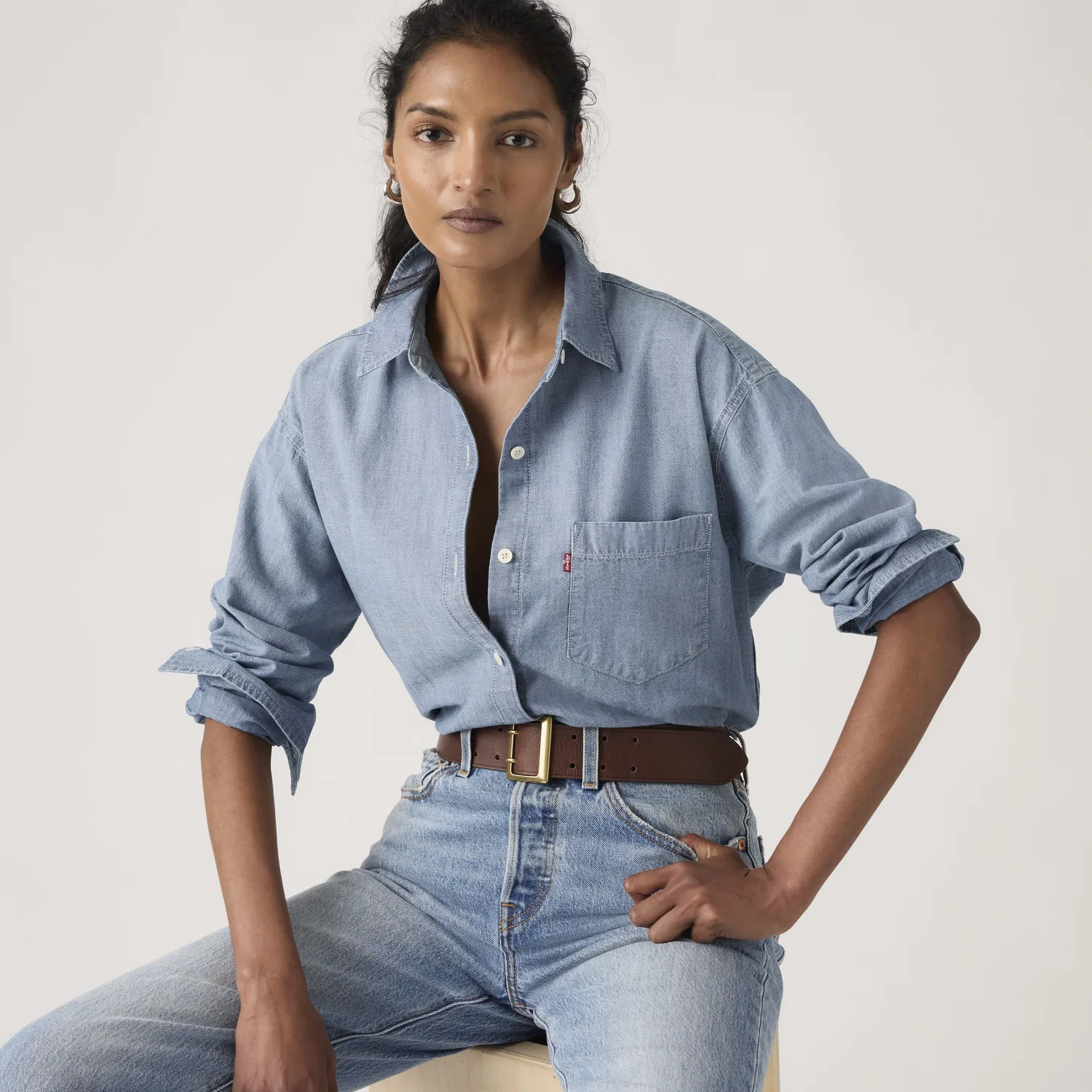 Футболка "Харли Бойфренд" Levi's, Medium Wash