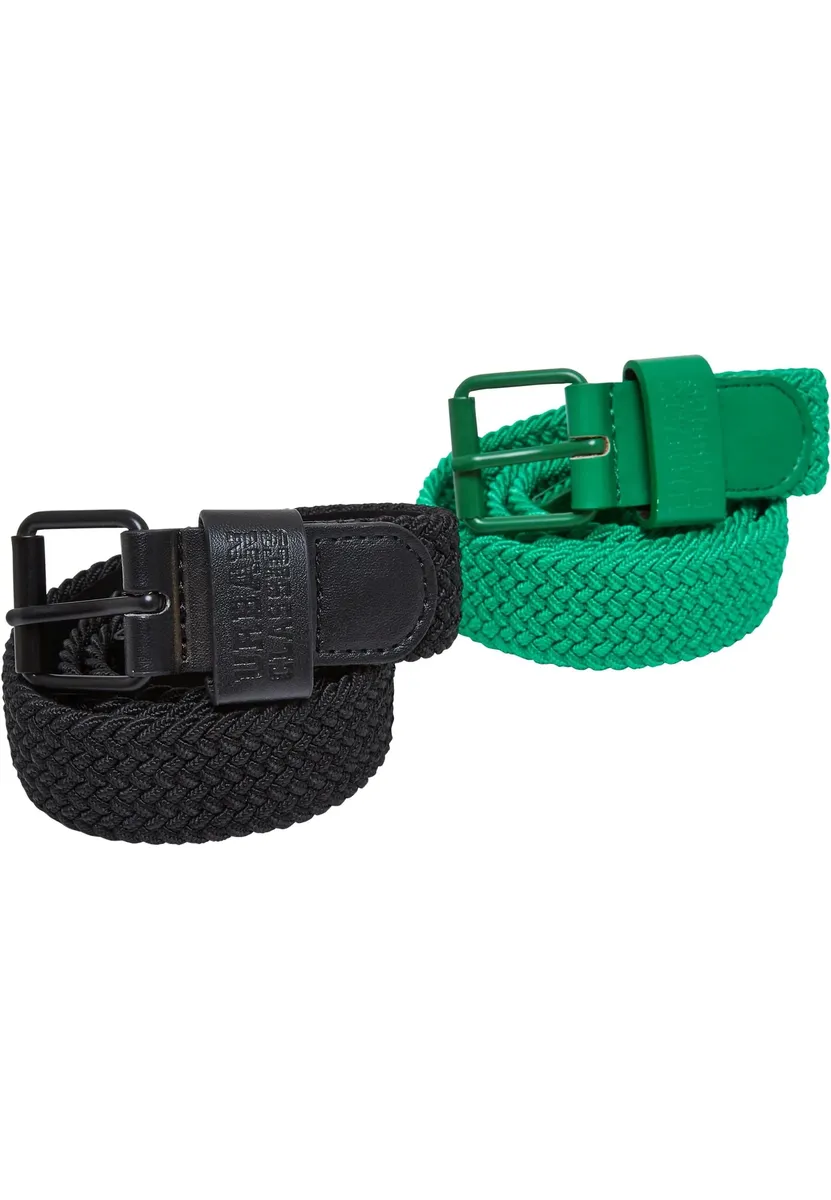

Поясной ремень URBAN CLASSICS " Urban Classics Unisex Elastic Belt Set Kids", зеленый
