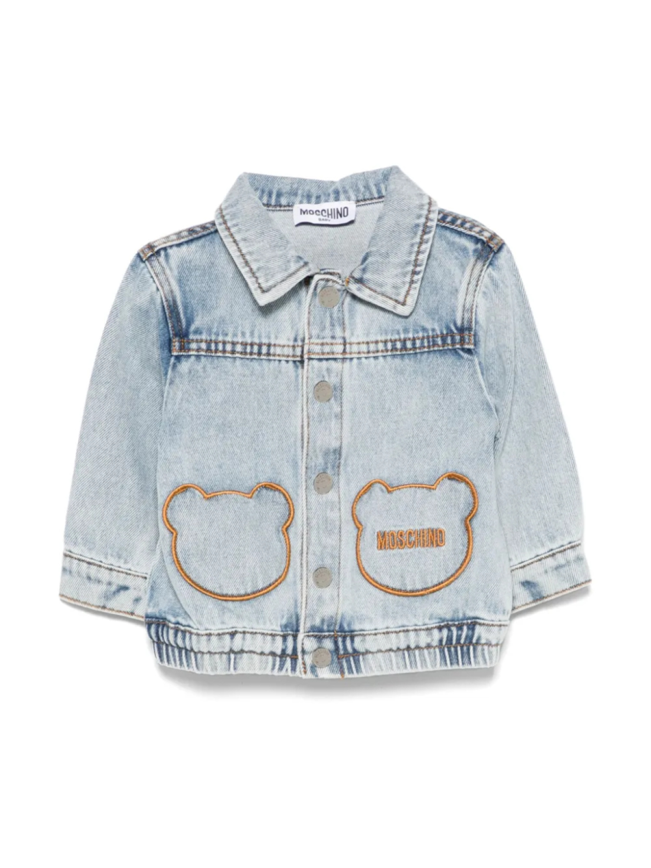 

Moschino Kids куртка с узором Teddy Bear, синий