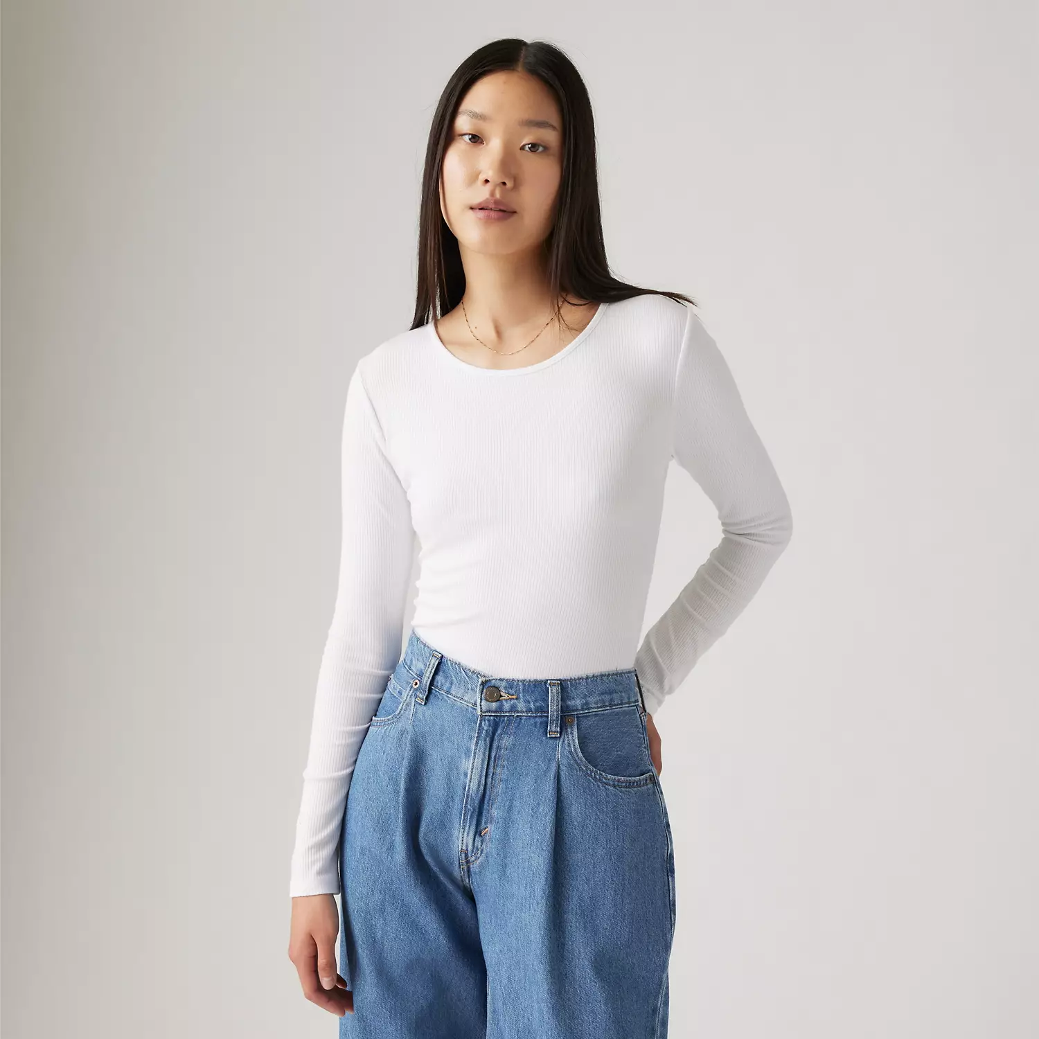 

Мечтательная футболка с длинными рукавами Levi's, белый