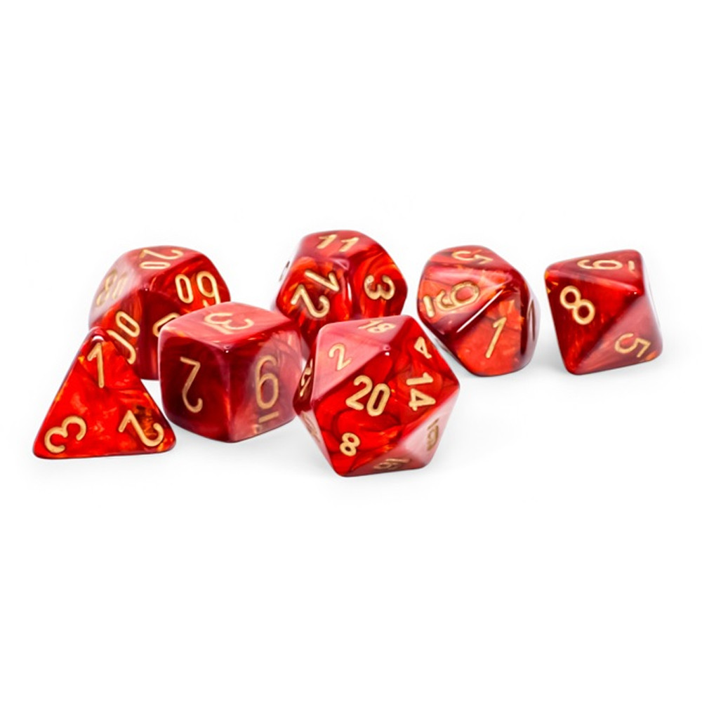 

Аксессуары Chessex Mega Hedrals: Scarab - Scarlet/Gold (7)