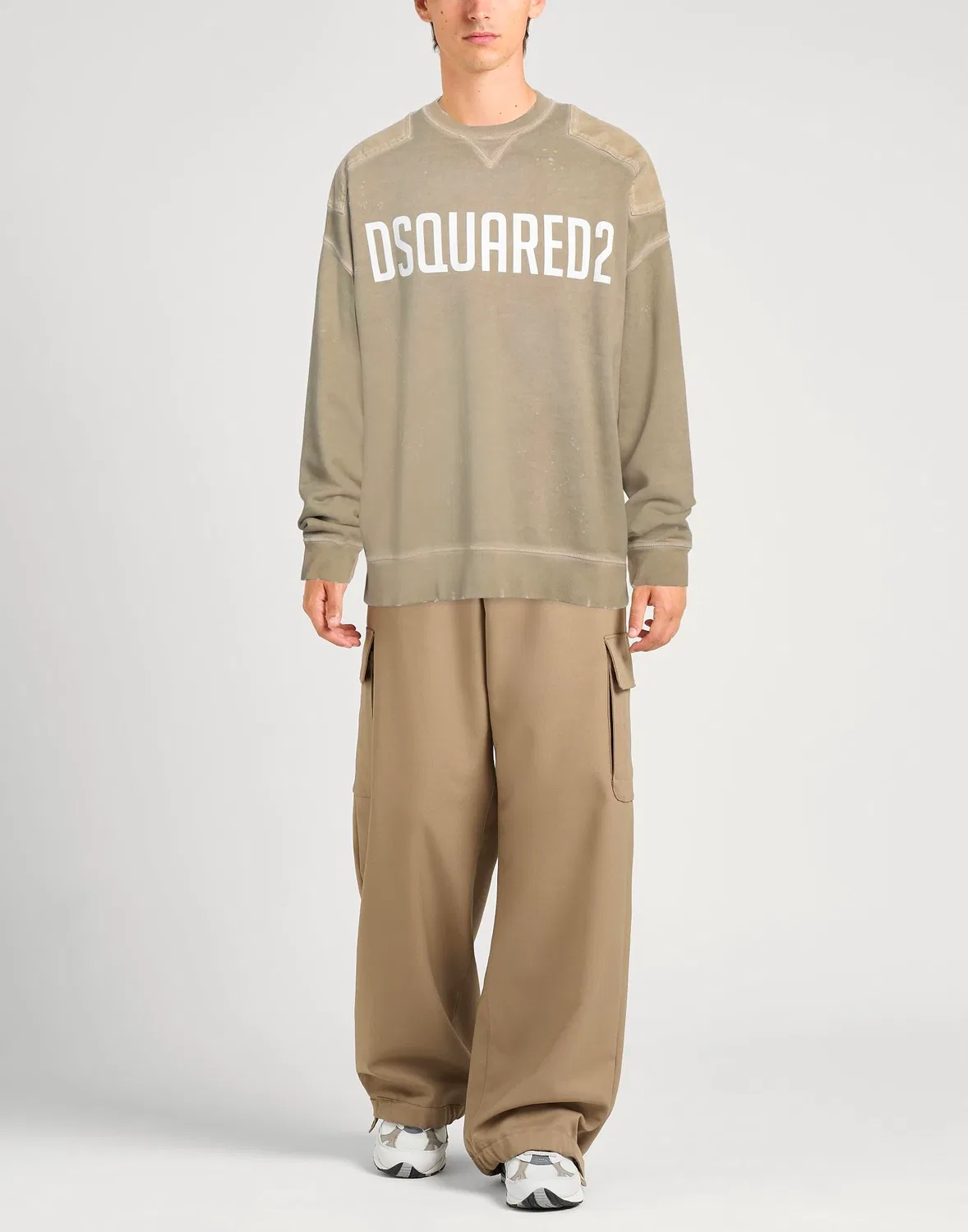 Свитшот DSQUARED2 хаки — фото 2