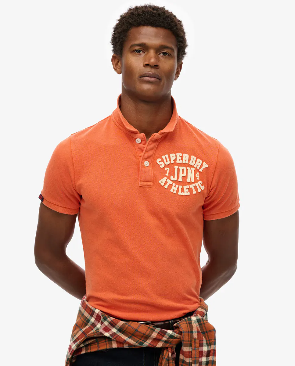 

Винтажная мужская поло в спортивном стиле Superdry, оранжевый