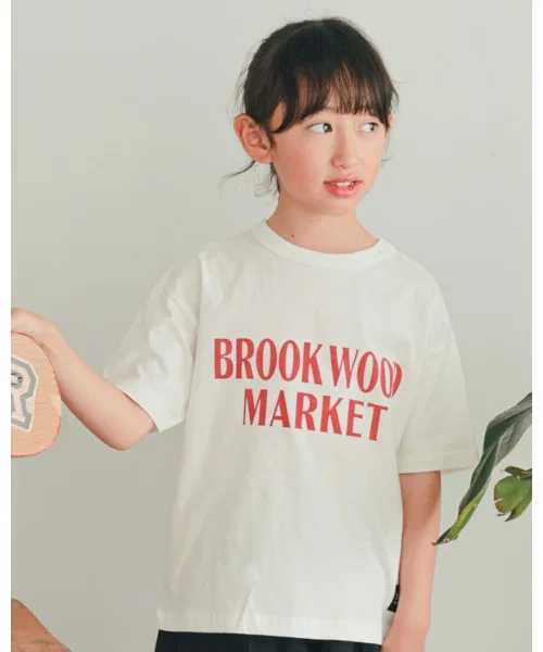 Детская футболка ZERO standerd BROOK WOOD MARKET белая