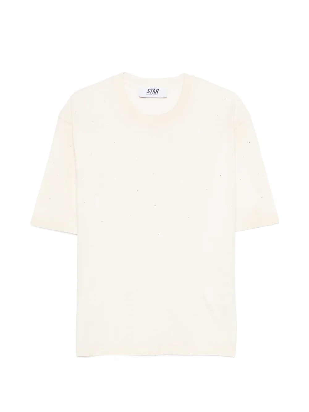 

Футболка с украшениями Golden Goose, бежевый