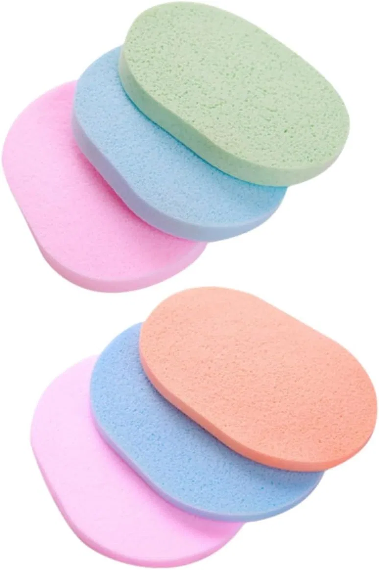 Скраб для лица из губки PVA, 6 шт., Holidyoyo, случайный цвет