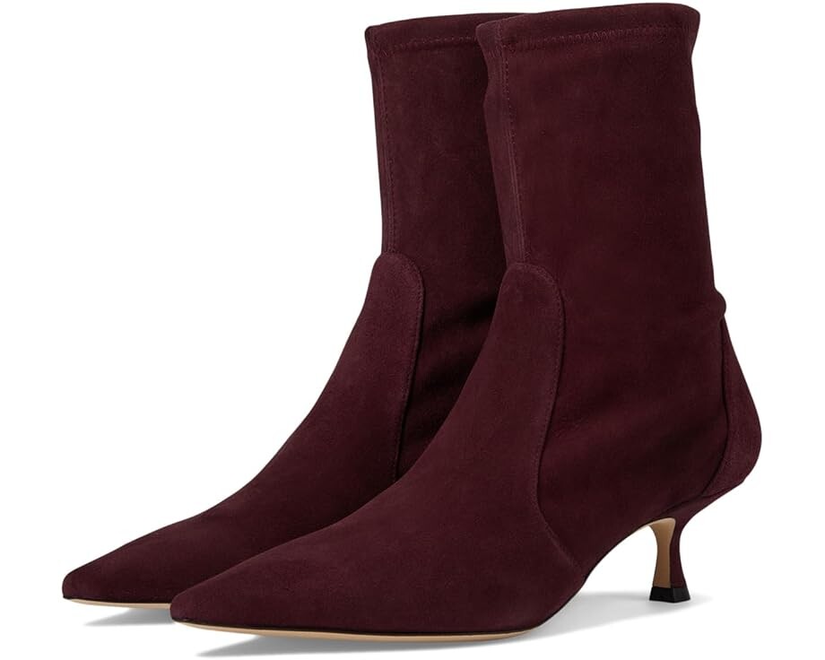 

Ботинки Stuart Weitzman Naomi 50 Bootie, цвет Rosewood